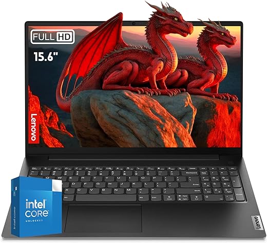 Lenovo Newest V15 Series Laptop, 16GB RAM, 256GB SSD Storage, 15.6″ FHD Display with Low-Blue Light, Intel 4-Cores Upto 3.3Ghz Processor, HDMI, Ethernet Port, WiFi & Bluetooth, Windows 11 Home